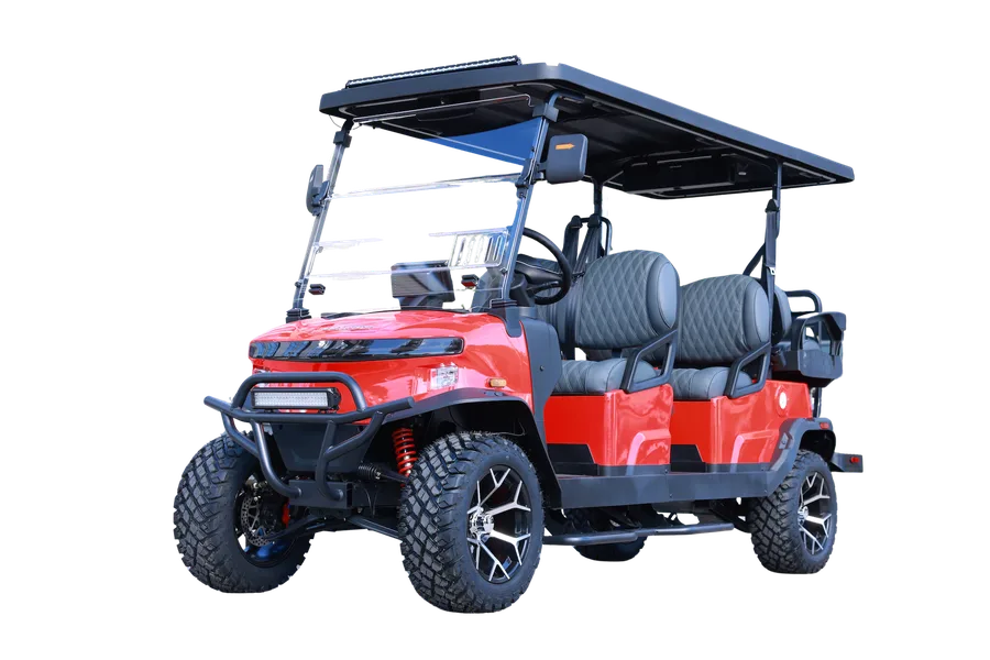 Carro de golf eléctrico Denago EV Rover XL 6 color Escarlata